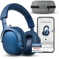 Medion® LIFE HX-1 Pro Over Ear-Kopfhörer (MD43772) Kopfhörer (An/Aus Anzeige, Austauschbare Ohrpolster, AUX-Eingang, Bluetooth, Drahtlos, Drehbare Ohrmuscheln, Integrierte Akku, LED-Beleuchtung, Spritzwasserschutz, USB-Ladefunktion, Bluetooth 6.0)