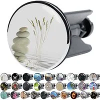 Sanilo Waschbeckenstöpsel mit Motiv, viele schöne Abflussstöpsel zur Auswahl, Ø 4 cm, hochwertig, universell, 100% wasserdicht