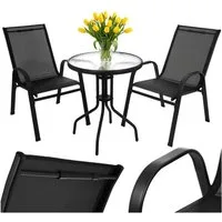 Gardlov Gartenlounge-Set Gartenmöbel Balkonmöbel, (Spar-Set, wetterfest), stapelbare Stühle, UV-beständige Materialien und einfache Reinigung