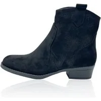 Nowaland Damen Western Stiefelette mit Lochmuster Stiefelette Modische Stiefelette im modernen Western-Look