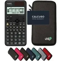 CASIO Taschenrechner fx-991DE CW ClassWiz inkl. WYNGS Schutztasche Dunkelgrau