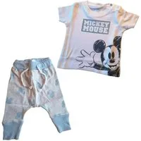 Disney Baby Shirt & Hose Baby Set Kurzarm- Shirt & lange Hose, mit Mickey Mouse Motiv (Set, 2-tlg)