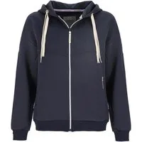 Coastguard Sommerjacke Damen Jacke Scuba 51017 Kapuze - Unifarbene Scuba-Jacke Kapuzenjacke Oversized-Look, Reißverschluss, Rippbündchen, Formstabil, Pflegeleicht