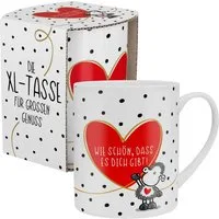 Sheepworld Tasse Tasse Tee- Kaffeetasse Kaffeebecher Geschenk XL 60cl Sheepworld GIBT, Material: Porzellan