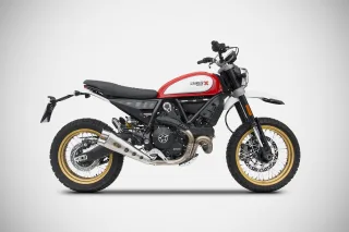 ZARD Sport Auspuff +Kat Edelstahl Special Edition Ducati Scrambler Desert Sled 800 Bj.2017-2020 +ABE