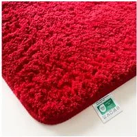 Kubus Badematte Karat Rechteckig, Badteppich, Extrem weicher & dichter Hochflor, Höhe 30 mm, rutschhemmende Latexbeschichtung, Polyester, Polyester, Waschmaschinenfest
