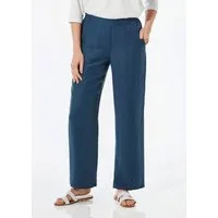 GOLDNER Schlupfhose Kurzgröße: Elegante Stoffhose mit Teildehnbund Stretchhose mit dezentem Glanz, Eingrifftaschen und Knöchellänge