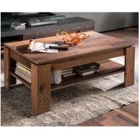 trendteam Couchtisch, Wohnzimmertisch Sofatisch Beistelltisch Holztisch Old Wood 110x47x65