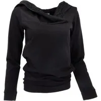 Guru-Shop Longsleeve Langarmshirt, Boho Oberteil mit Spitze und.. alternative Bekleidung