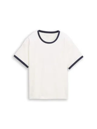 tom tailor kids - Oversize T-Shirt mit Print whisper white - Gr. - 164