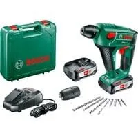 Akku-Bohrhammer Uneo Maxx, 18Volt grün, 2x Li-Ionen Akku 2,5Ah, im Koffer, POWER FOR ALL ALLIANCE