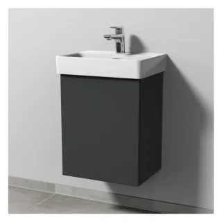 Sanipa 3way Waschtischunterbau zu Laufen Pro S Waschtisch mit 1 Tür, Anthrazit-Matt SM78322