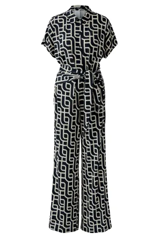 Miss Lagotte - Jumpsuit - Jump into Style beige/schwarz - Gr. - 38