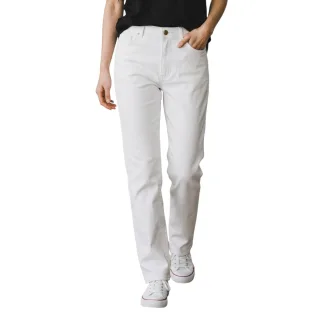 Damen weiße Lammleder 501 Biker Jeans – Sogndal