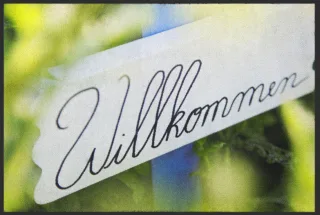 Fussmatte Willkommen 5064 | Größe: 60 cm x 45 cm