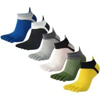 HoyoLee Zehensocken 6 Paar Zehensocken Herren Baumwolle Moderate Elastisch Sportsocken