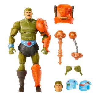 Masters of the Universe Masterverse New Eternia Man-At-Arms Actionfigur 30 bewegliche Gelenke austauschbarer Kopf Hände und Keule MOTU Spielzeug HYC48