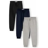 MINOTI Trainingshose Sweathose mit elastischem Bund (3 St) weicher Stoff, beguemer Schnitt, Kordelzug am Bundnschluss