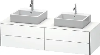 Duravit XSquare Konsolenwaschtischunterbau wandhängend Weiß Matt 1600x548x400 mm - XS4917B1818 XS4917B1818