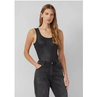 s.Oliver Muscleshirt T-Shirt Geripptes Tanktop in Glitzer-Optik
