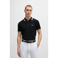 BOSS GREEN Poloshirt Paddy Regular Fit atmungsaktive Piqué-Webstruktur, Flachstrickkragen, gerader Schnitt
