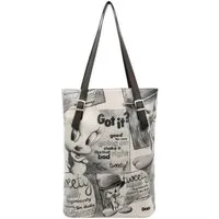DOGO Umhängetasche Tall Bag Damen Schultertasche Tweety Sketch Damen Schultertasche, Handgefertigt