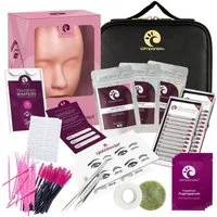 Wimpanista Einzelwimpern Wimpernverlängerung Set Fächer Ausbildung, 19 tlg.