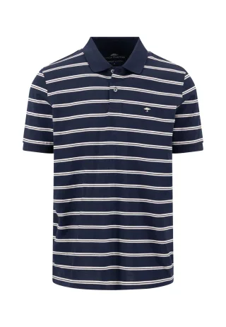 FYNCH-HATTON - Polo textured striped navy - Gr. - M