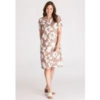 FRANK WALDER Jerseykleid mit Ausschnittdetail