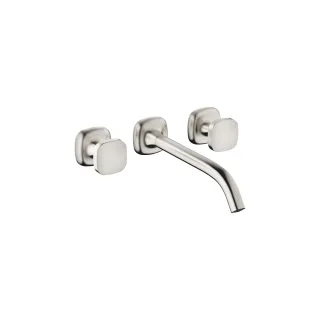 Dornbracht Waschtisch-Wandbatterie ohne Ablaufgarnitur COYA 36717404 Platin gebürstet,36717404-06 36717404-06