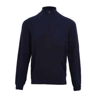 Premier Herren Sweatshirt mit Reißverschluss (Navy)
