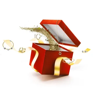 24 Überraschungsjuwelen für den Adventskalender - Gold und Kristall