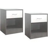 HTI-Living Nachtkommode Nachtschrank 2er-Set Thekla 4050 (Set, 2 St., 2 Nachtkommoden), Nachttisch Nachtkommode