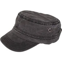 MIRROSI Army Cap Military Cap aus reinem Baumwolle mit Shirm used Look (Outdor Cap, Feldmütze, Kappe) Used Look, Atmungsaktiv, Einheitsgröße, Unisex, Damen Herren