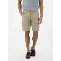 LERROS Chinoshorts mit Bindeband und Aufschlag am Bein