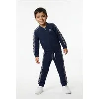 Champion Trainingsanzug Sports-inspired Toddler Terry Full Zip Sweatsuit with tape detailing (2-tlg), Zweiteiliges Set, mit Reißverschluss, aus Baumwolle und Polyester