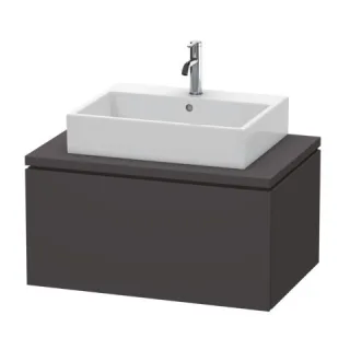 Duravit L-Cube Konsolenwaschtischunterbau wandhängend Graphit Supermatt 820x547x400 mm - LC581208080 LC581208080