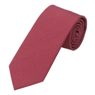 seidenfalter - Krawatte Picoté 7,0-7,5cm bordo