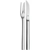 WMF Pellkartoffelgabel Nuova, Pellkartoffelgabel, Pellkartoffelmesser, Cromargan Edelstahl rostfrei