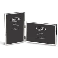 EDZARD Bilderrahmen Otto, versilbert und anlaufgeschützt, für zwei 10x15 cm Fotos