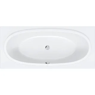 Duravit Balcoon Badewanne 700679000000000 180x80cm, Einbauversion, 1 Rückenschräge, weiß