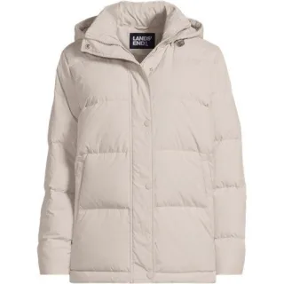 Wasserabweisende Daunenjacke für Damen in Plus-Größe, Damen, size: plus, Beige, Nylon/Daunen, by Lands' End