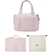 Hylat Baby Wickeltasche Wickeltasche mit Wickelunterlage und Leinentasche – Rosa (3-tlg), Wickeltasche mit Wickelunterlage und Leinentasche - Rosa