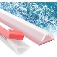 Agger Duschdichtung 100 cm Duschdichtungsprofil, Silikon-Wassersperre, Küchenarbeitsplatten-Duschdichtung, selbstklebende Spritzschutzleiste