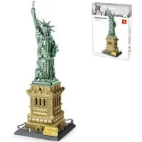 COIL Modellbausätze, Architekturmodell, Konstruktionsspielsteine Spielbausteine, (1409 St), Freiheitsstatue in New York, Statue of Liberty