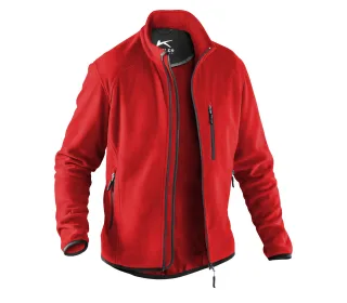 KÜBLER Fleecejacke mittelrot XL - 1242 5369-55-XL