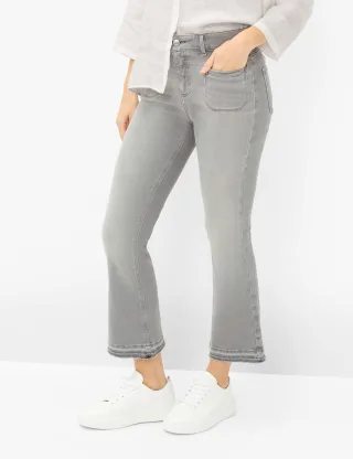 Brax Damen Boot Style ANA S BOOT USED LIGHT GREY, denim hellgrau, Gr. 46K
