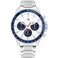 Tommy Hilfiger Multifunktionsuhr CLARK 1792238, Quarzuhr, Armbanduhr, Herrenuhr, Edelstahlarmband, analog