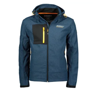 Geografische Norwegen-Jacke für Herren. Die Jacke ist aus hochwertigem Polyester gefertigt und hat ein warmes Innenfutter. Marke: Geographical NorwayModellname: Softshell Jacke TorefactKategorie: Softshell Jacke HerrenMaterialien: PolyesterFarbe: bla