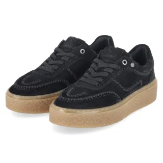Palado Plateau Sneaker  Schwarz - Gr. 36 -  Leder und Textil
